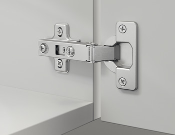 Concealed Cup Hinge, Häfele Metalla A 110°, half overlay mounting/twin mounting