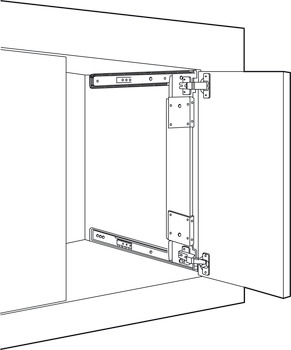 Pocket Door System, Accuride 123 (35 mm hinges included)