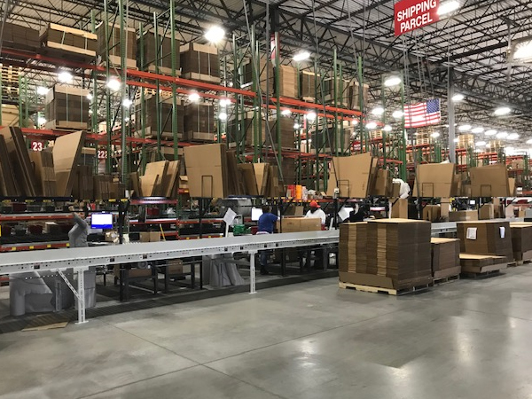 Hafele America Co. Distribution Center Packing and Shipping Center