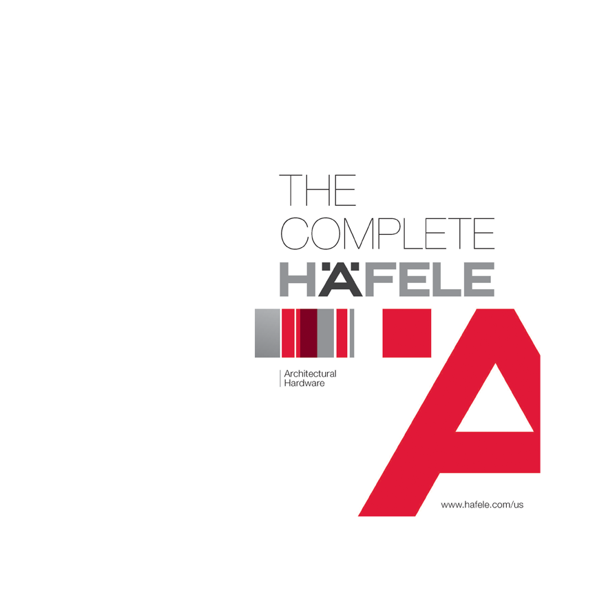 The Complete Häfele - Architectural Hardware Catalog