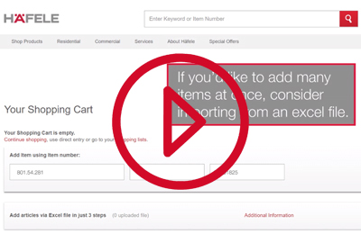 Shopping Cart Functionality Video