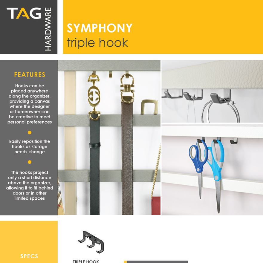 TAG Hardware Symphony Product Guides