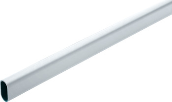 Aluminum Oval Wardrobe Tube, with Supports