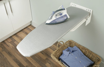 Details about   Hafele Door or Wall Mounted Iron and Ironing Board Holder 520.20.200
