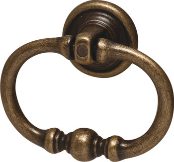 Ring Handle, Antique Brass, Brass - in the Häfele America Shop