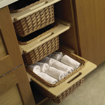 Details about   Kitchen Wicker Baskets & Runners Set For 600mm Cabinet 540.55.005 Hafele 