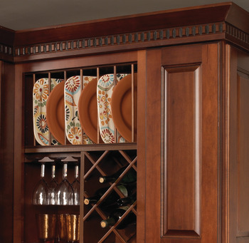 Wine Lattice, Wooden Cabinet Accessory
