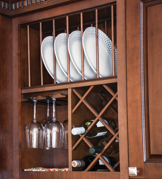 Wine Lattice, Wooden Cabinet Accessory