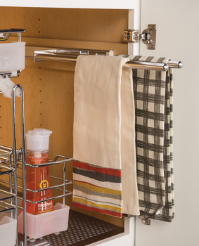 Towel Rack Pull-Out, 2 Bar, Extendable