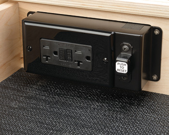 Docking Drawer, Style 24 Surface, for ≤ 24 Cabinet Depths, with 2 x Outlets with Thermostat Reset Feature