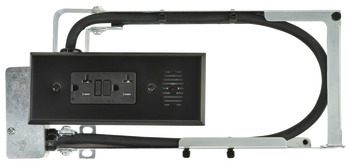 Docking Drawer, Style 21 Blade Powering Outlet, with 2 x AC GFCI Outlets with Thermostat Reset Feature