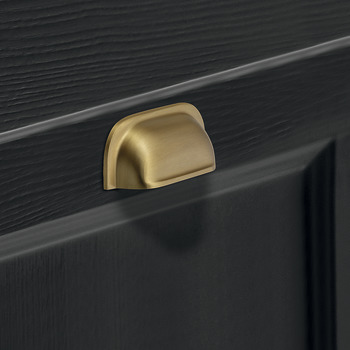 Furniture handle, Inset handle, brass