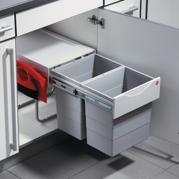 Double Waste Bin Pull-Out, Hailo Space-Saver Tandem