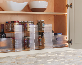 Pull-Out Spice Rack, Wooden Cabinet Accessory