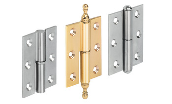 Decorative Butt Hinge, Mortise, Ball Finial