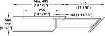 Base Pull-Out, 2-Tier, 45°