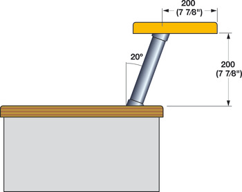 Countertop Support, Angled