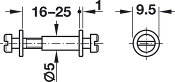 Modular Screw, with M4 Thread