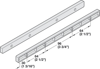 Guide Rail, 3/4 Extension, Side Mounted