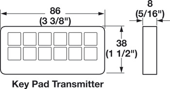 Key Pad, Transmitter