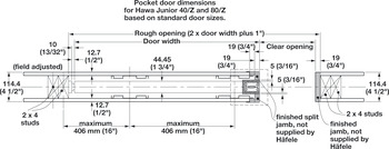 Pocket Door Framing Kit, Futura