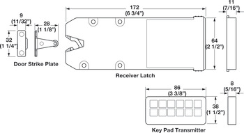 StealthLock, Battery Powered RF Cabinet Lock Set