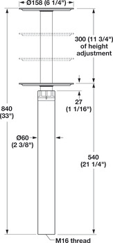 Adjustable Column, KOYO Pedestal System