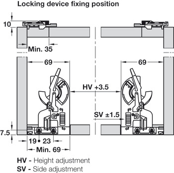 Front Locking Device, 2-D, Dynapro