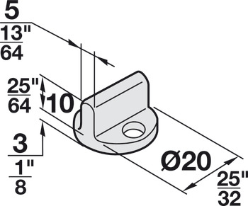 Lower Guide, For One Door