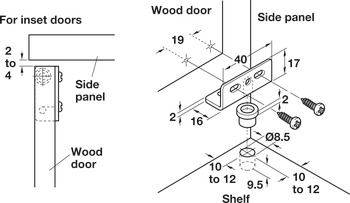 Hinge, for Wood Doors and Lids