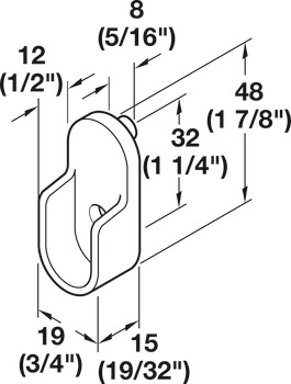 Welded Steel Oval Wardrobe Tube, with Supports