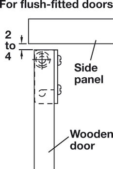Hinge, for Wood Doors and Lids