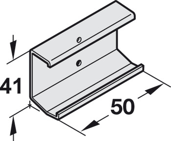 Clip-on Adapter for Wood Fascia, For clipping onto top running track