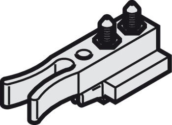 Track Stopper, with Retaining Spring and Rubber Bumper