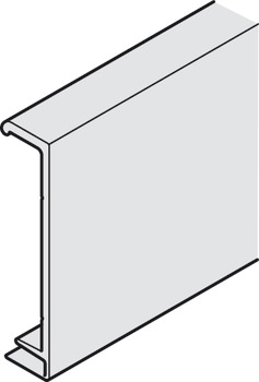 Clip-on panel, For fixing profile, for transom facing