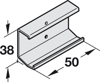 Clip-on Adapter for Wood Fascia, For clipping onto top running track