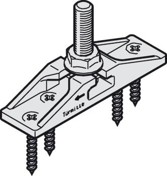 Two-Way Suspension Fitting, With M8 Hanger Bolt and Mounting Screws
