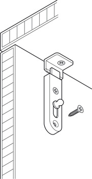 Threaded Furniture Bolt, with Straight Slide