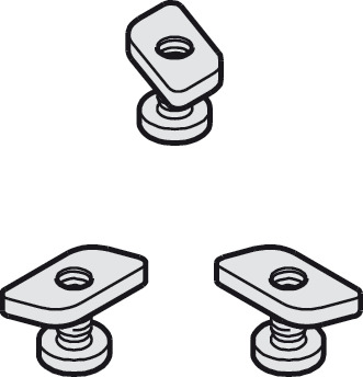 Fastening Bolts and Nuts, For Angle Profile, Junior 40