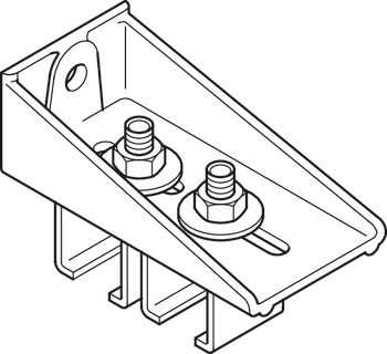 Bracket, Open-End Type, for Parallel Wall Mounting
