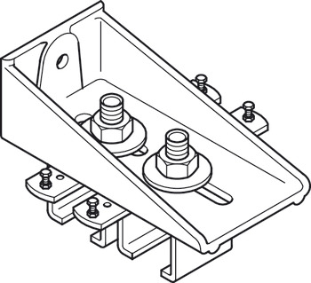 Bracket, Double Sidewall, Lock Joint Type, For Parallel Wall Mounting