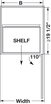 Tandem Solo Pantry, 220 lbs. Weight Capacity