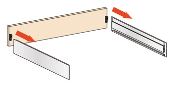 Front Fixing, for Salice Lineabox