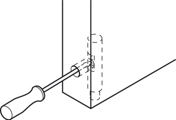 Pivot Hinge, 140° Opening Angle, Detachable