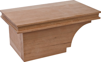 Cabinet Foot, Transitional, 4 x 8 1/2 x 4 7/8