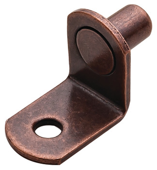 Metal Shelf Supports, Ø1/4, with Securing Screw Hole