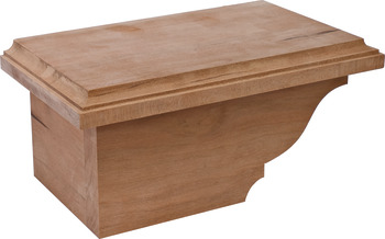 Cabinet Foot, Traditional, 4 x 4 7/8 x 8 1/2