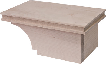 Cabinet Foot, Transitional, 4 x 8 1/2 x 4 7/8