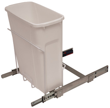 Waste Bin Pull-Out, KV Bottom Mount, Single, Ball Bearing Slide with Overtravel and Soft-Close