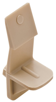 Shelf Support, with Plug and Spring Clip, Ø1/4